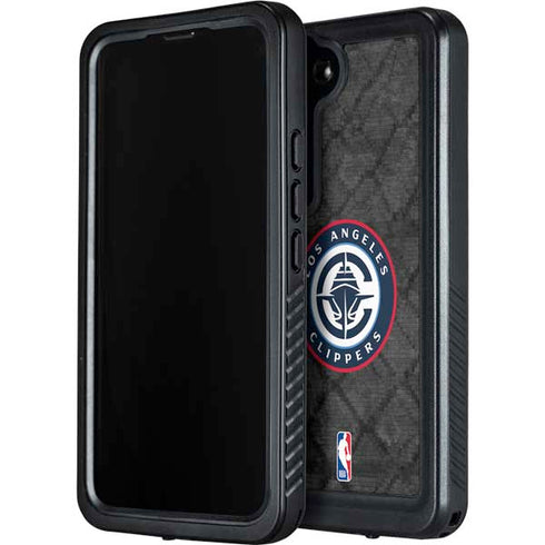 NBA Los Angeles Clippers Black Rust Galaxy S24 Waterproof Case